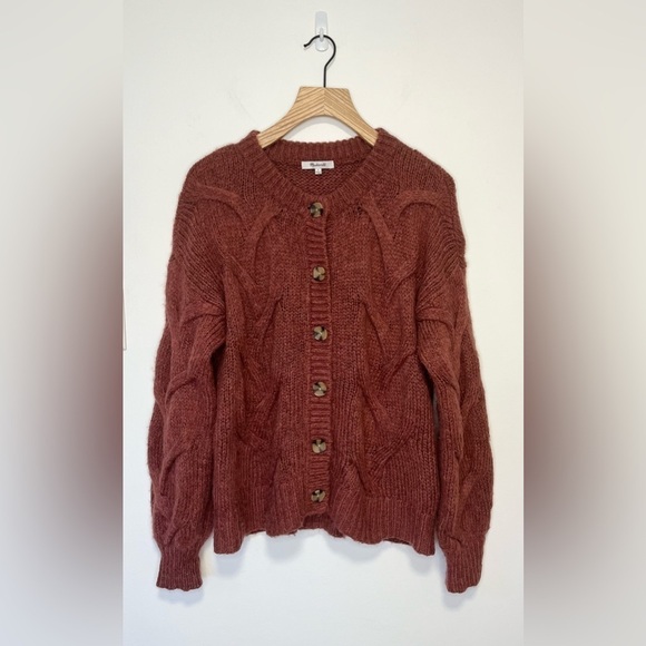 Madewell Cable ashmont cardigan sweater , sz small - Picture 4 of 9